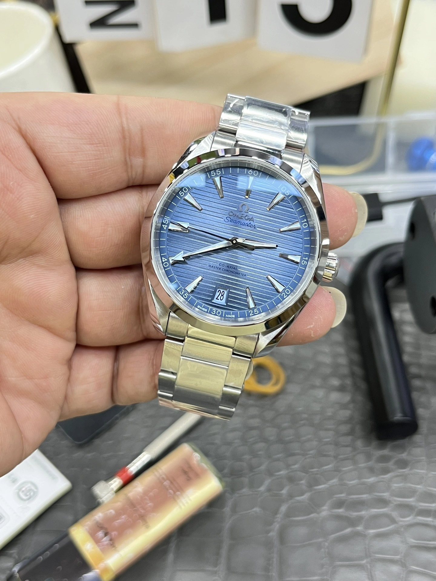 CBD Factory Omega Seamaster Aqua Terra 150M 41mm “Summer Blue” 75th Anniversary (220.10.41.21.03.005) 1:1 Super Clone – DD8900 Movement Snug 230